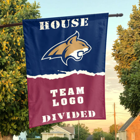 Bobcats vs Custom Team House Divided Flag, College Custom Flag