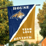 Bobcats vs Custom Team House Divided Flag, Custom College Flag