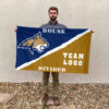 Bobcats vs Custom Team House Divided Flag, Custom College Flag