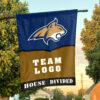 Bobcats vs Custom Team House Divided Flag, Custom House Flag