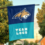 Bobcats vs Custom Team House Divided Flag, Custom NCAA Flag