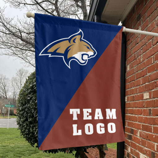 Bobcats vs Custom Team House Divided Flag, Custom Rivalry Flag