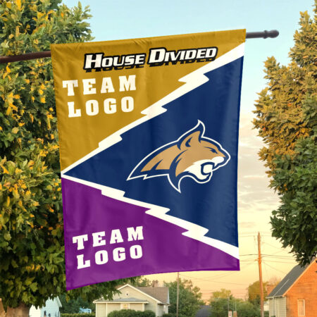 Bobcats vs Custom Team House Divided Flag, Custom Spirit Flag