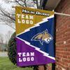 Bobcats vs Custom Team House Divided Flag, Custom Spirit Flag 1 Bobcats vs Custom Team House Divided Flag, Custom Spirit Flag