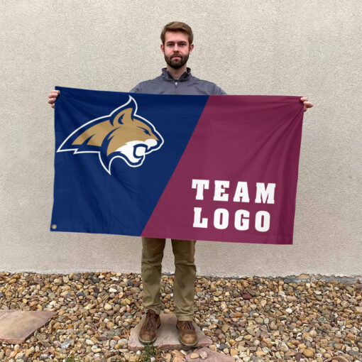 Bobcats vs Custom Team House Divided Flag, Custom Team Flag
