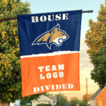 Bobcats vs Custom Team House Divided Flag, NCAA College Flag