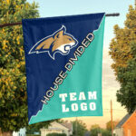 Bobcats vs Custom Team House Divided Flag, NCAA Custom Flag