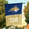 Bobcats vs Custom Team House Divided Flag, NCAA House Flag
