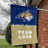 Bobcats vs Custom Team House Divided Flag, NCAA House Flag 1 Bobcats vs Custom Team House Divided Flag, NCAA House Flag