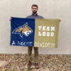 Bobcats vs Custom Team House Divided Flag, NCAA House Flag 2 Bobcats vs Custom Team House Divided Flag, NCAA House Flag