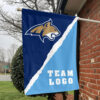 Bobcats vs Custom Team House Divided Flag, NCAA Two Team Flag 1 Bobcats vs Custom Team House Divided Flag, NCAA Two Team Flag