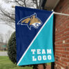 Bobcats vs Custom Team House Divided Flag, Personalized College Flag