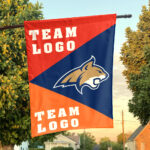 Bobcats vs Custom Team House Divided Flag, Personalized House Flag