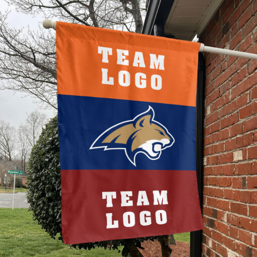 Bobcats vs Custom Team House Divided Flag, Personalized Spirit Flag