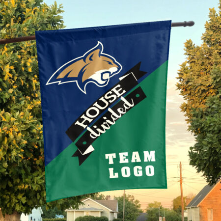 Bobcats vs Custom Team House Divided Flag, Personalized Split Flag