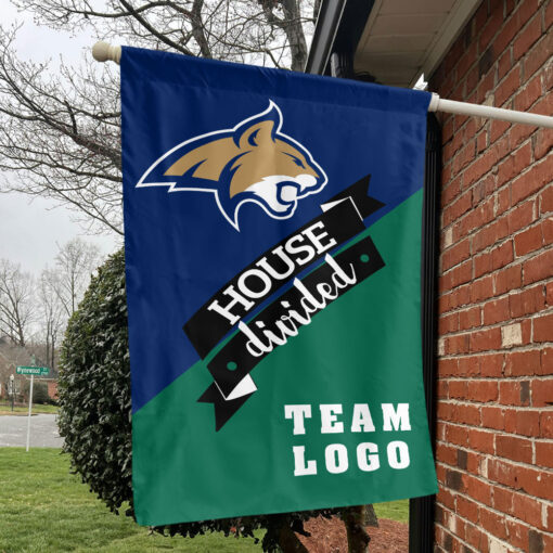 Bobcats vs Custom Team House Divided Flag, Personalized Split Flag