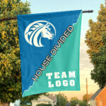 Broncos vs Custom Team House Divided Flag, College Custom Flag