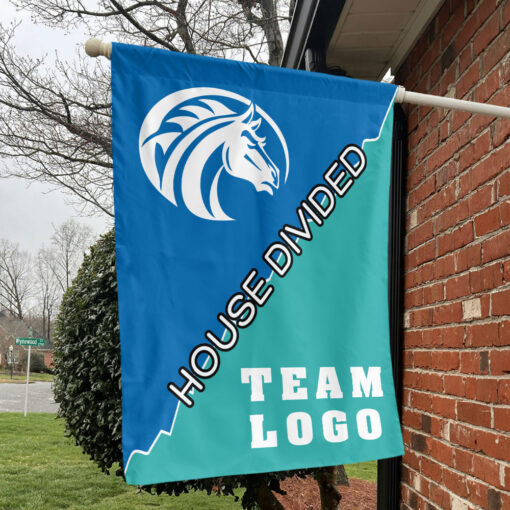 Broncos vs Custom Team House Divided Flag, College Custom Flag