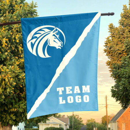 Broncos vs Custom Team House Divided Flag, Custom College Flag