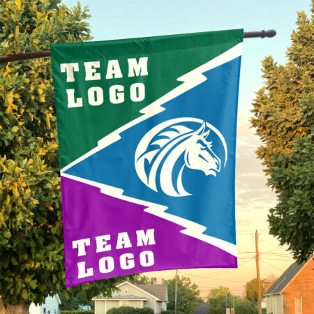 Broncos vs Custom Team House Divided Flag, Custom Spirit Flag
