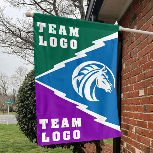 Broncos vs Custom Team House Divided Flag, Custom Spirit Flag Broncos vs Custom Team House Divided Flag, Custom Spirit Flag