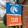 Broncos vs Custom Team House Divided Flag, NCAA College Flag 1 Broncos vs Custom Team House Divided Flag, NCAA College Flag
