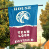 Broncos vs Custom Team House Divided Flag, NCAA House Flag