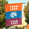 Broncos vs Custom Team House Divided Flag, NCAA Two Team Flag