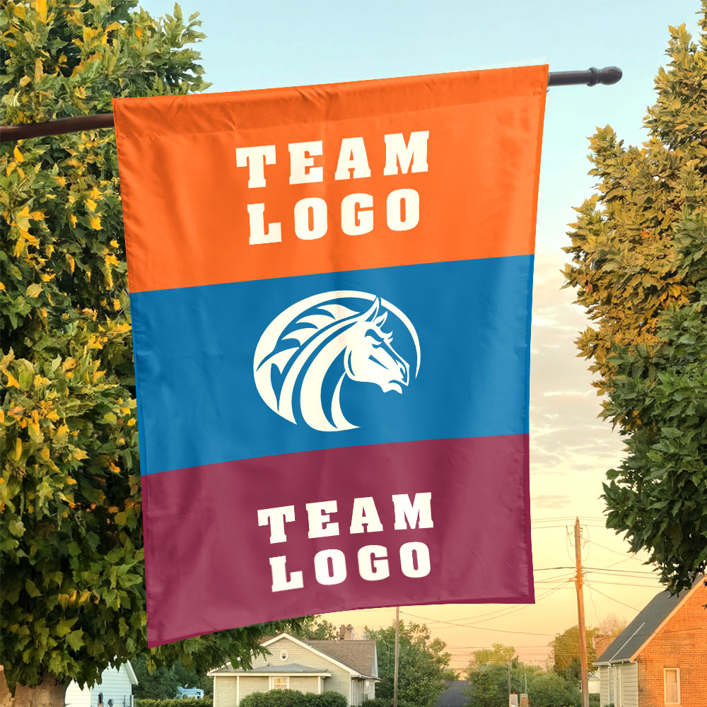 Broncos vs Custom Team House Divided Flag, NCAA Two Team Flag Broncos vs Custom Team House Divided Flag, NCAA Two Team Flag