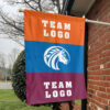 Broncos vs Custom Team House Divided Flag, NCAA Two Team Flag 1 Broncos vs Custom Team House Divided Flag, NCAA Two Team Flag