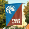 Broncos vs Custom Team House Divided Flag, Personalized College Flag