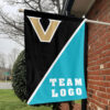Commodores vs Custom Team House Divided Flag, College Custom Flag 1 Commodores vs Custom Team House Divided Flag, College Custom Flag