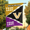 Commodores vs Custom Team House Divided Flag, Custom College Flag