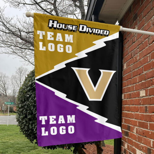 Commodores vs Custom Team House Divided Flag, Custom College Flag Commodores vs Custom Team House Divided Flag, Custom College Flag