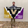 Commodores vs Custom Team House Divided Flag, Custom College Flag 2 Commodores vs Custom Team House Divided Flag, Custom College Flag