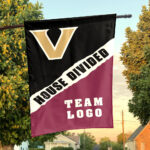 Commodores vs Custom Team House Divided Flag, Custom House Flag
