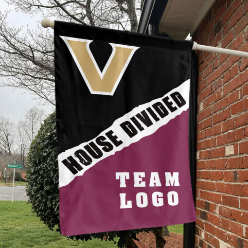 Commodores vs Custom Team House Divided Flag, Custom House Flag Commodores vs Custom Team House Divided Flag, Custom House Flag