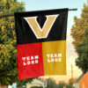 Commodores vs Custom Team House Divided Flag, Custom NCAA Flag