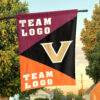 Commodores vs Custom Team House Divided Flag, Custom Rivalry Flag