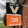 Commodores vs Custom Team House Divided Flag, Custom Spirit Flag