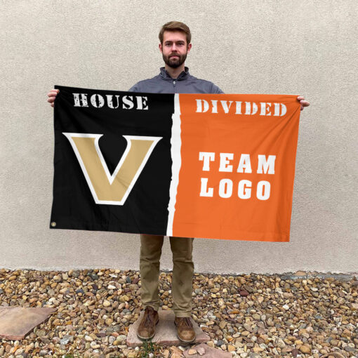 Commodores vs Custom Team House Divided Flag, Custom Spirit Flag