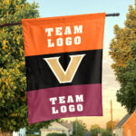 Commodores vs Custom Team House Divided Flag, NCAA College Flag