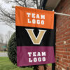 Commodores vs Custom Team House Divided Flag, NCAA College Flag