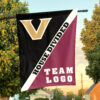 Commodores vs Custom Team House Divided Flag, NCAA Custom Flag