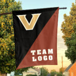 Commodores vs Custom Team House Divided Flag, NCAA House Flag