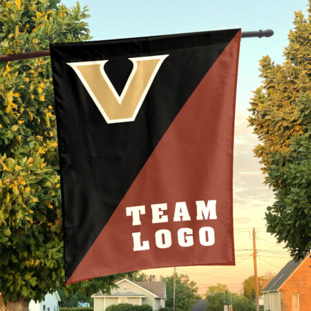 Commodores vs Custom Team House Divided Flag, NCAA House Flag