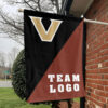 Commodores vs Custom Team House Divided Flag, NCAA House Flag