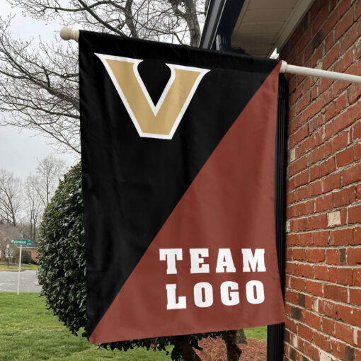 Commodores vs Custom Team House Divided Flag, NCAA House Flag