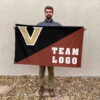 Commodores vs Custom Team House Divided Flag, NCAA House Flag