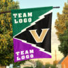 Commodores vs Custom Team House Divided Flag, NCAA Rivalry Flag